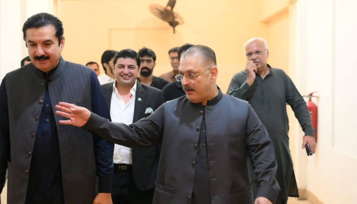 گورنر-خیبر-پختونخوا-فیصل-کنڈی-کی-شرجیل-میمن-سے-ملاقات
